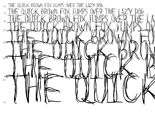 Before I Fall font waterfall